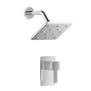 Single-Handle 1-Spray Shower Faucet in Chrome (Valve Included)
