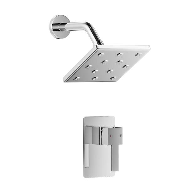 Aosspy Single-Handle 1-Spray Shower Faucet in Chrome (Valve Included)