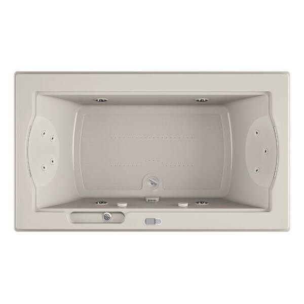 JACUZZI FUZION SALON SPA 72 in. x 42 in. Rectangular Combination ...