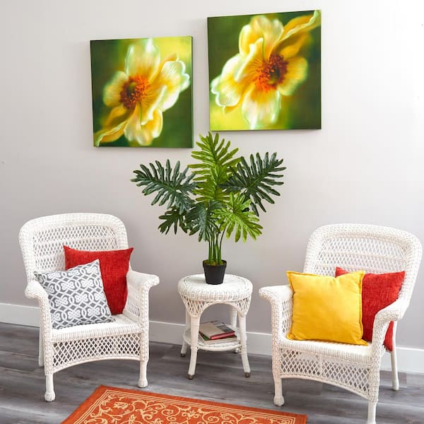 Nearly Natural 3 ft. Philodendron Artificial Plant (Real Touch)