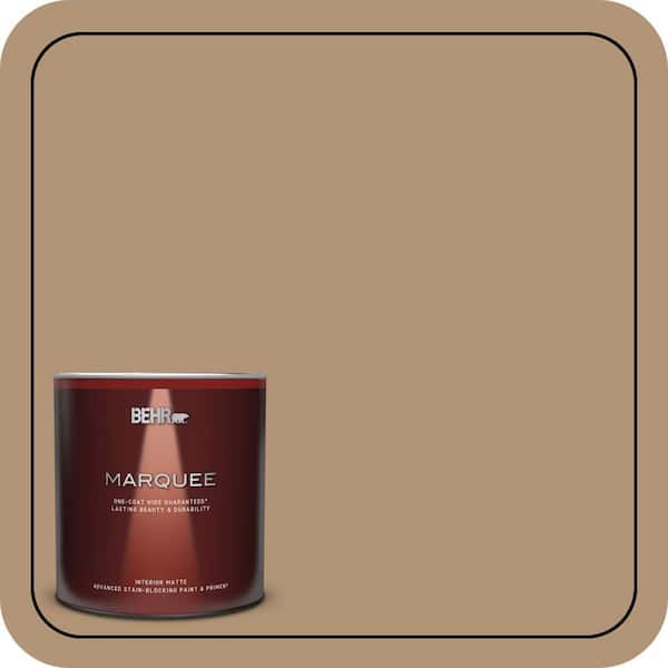 BEHR MARQUEE 1 qt. #290F-4 Cliff Rock Matte Interior Paint & Primer