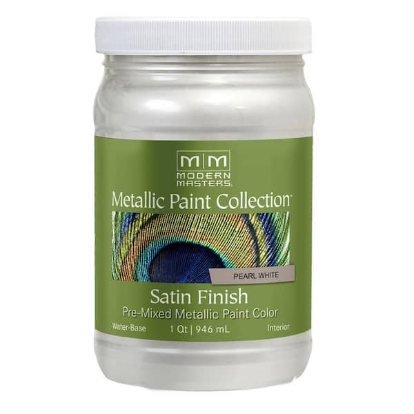 Modern Masters 1 Gal. Pearl White Sheer Metallic Interior Paint ME196GAL -  The Home Depot