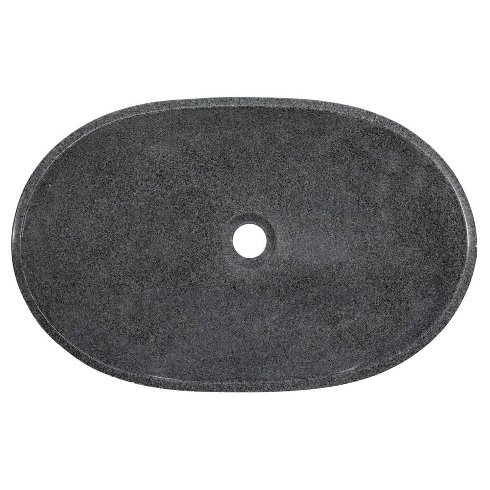 Sesame Gray Granite 20'' Canoe Vessel Sink