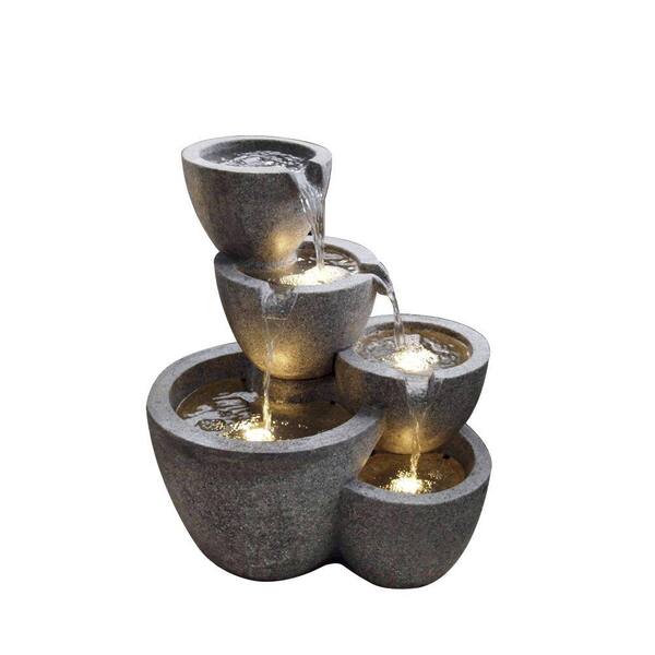 Jeco Multi Pots Fountain with 4 LED Lights
