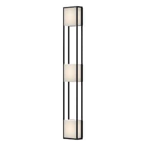 Vail 55-in 1 Light 47-Watt Black Integrated LED Exterior Wall Sconce