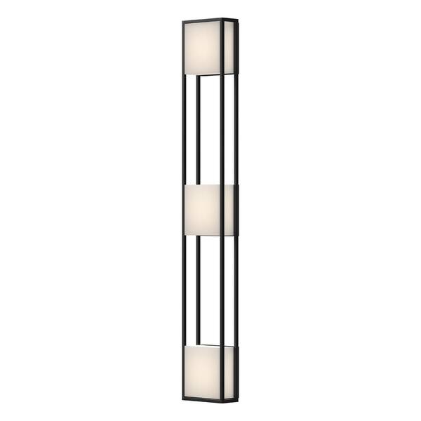 KUZCO Vail 55 in. 1-Light 47-Watt Black Integrated LED Exterior Wall Sconce