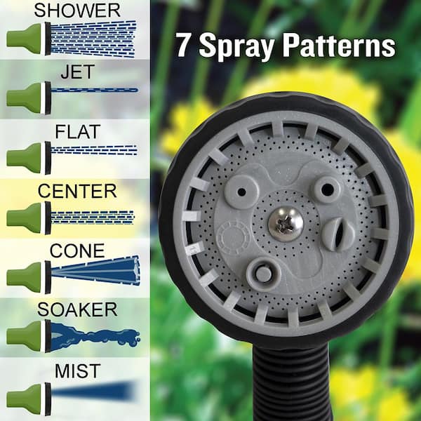 Ames 7-Pattern Garden Hose Nozzle Sprayer 20216200 - The Ames 7-Pattern Garden Hose Nozzle Sprayer 20216200 - The
