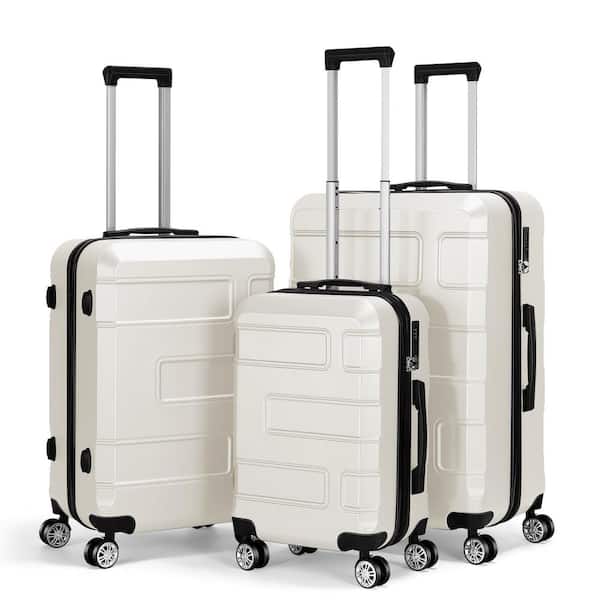 Hikolayae Hikolayae 3 Piece Hardside Spinner Luggage Sets with TSA Lock ...