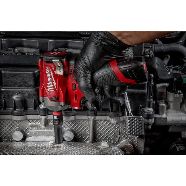 Milwaukee - SHOCKWAVE Impact Duty 3/8 in. Metric and SAE Deep Impact Rated Socket Set (16-Piece)