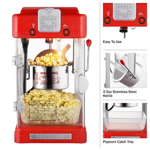 Great Northern 83-DT5675 Midway Marvel 16 oz Countertop Popcorn Machine Red