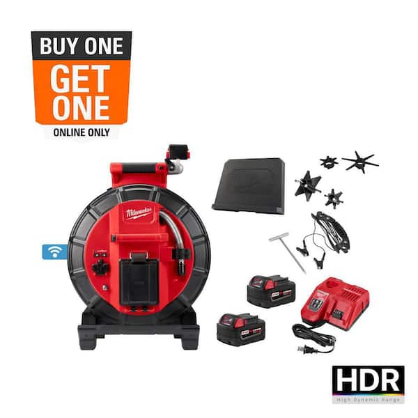 M18 18-Volt Lithium-Ion Cordless 120 ft. Mid-Stiff Modular Pipeline Sewer Camera System Kit with Batteries and Charger