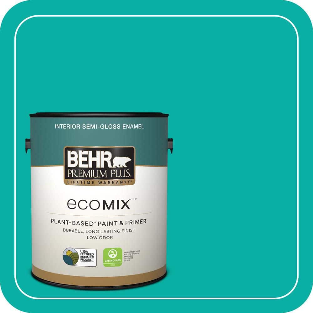 1 gal. #490B-5 Cozumel Semi-Gloss Enamel EcoMix Plant-Based Interior Paint & Primer price history on PriceWatchPro