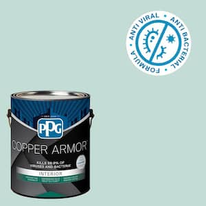 1 gal. PPG1141-2 Green Wave Semi-Gloss Antiviral and Antibacterial Interior Paint with Primer