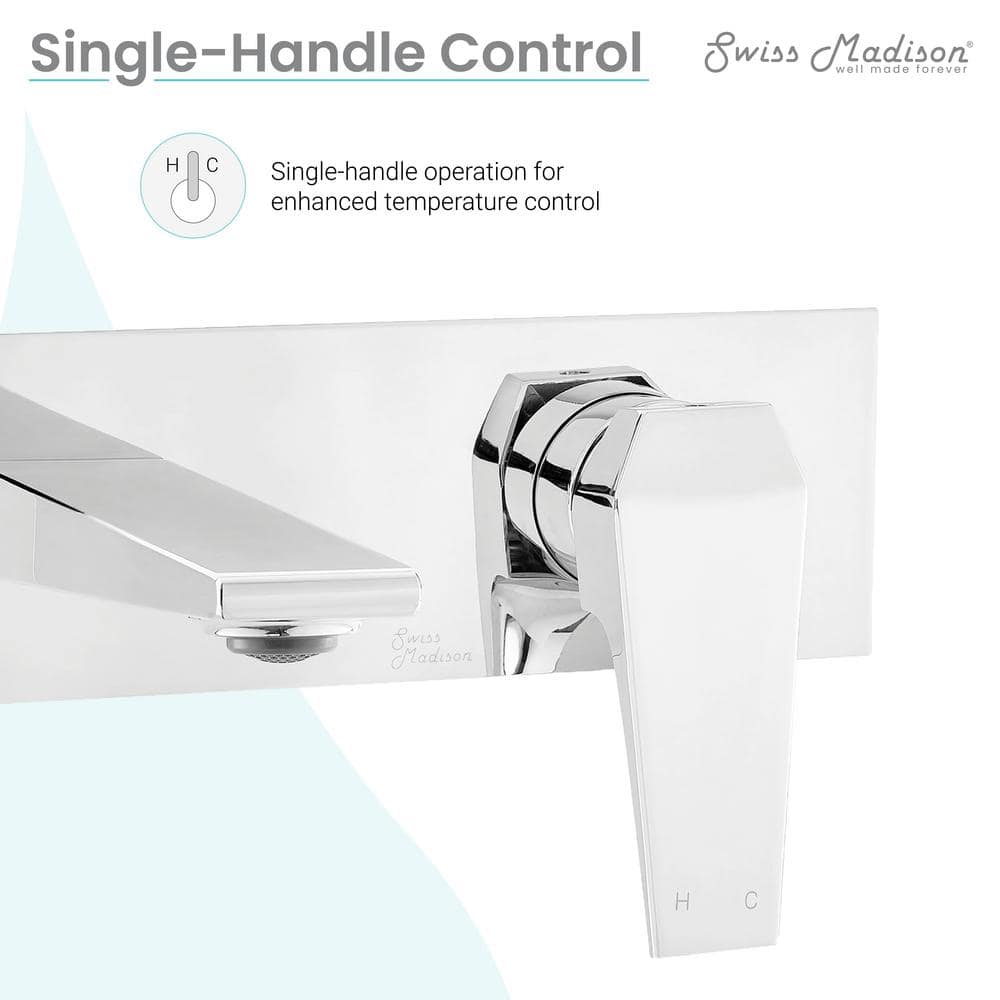 Voltaire Chrome Single-Handle Wall-Mount Bathroom Faucet