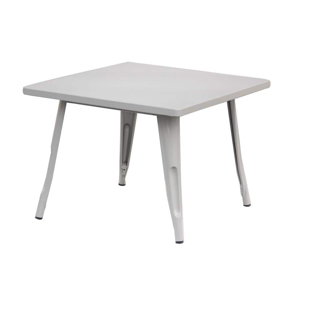 ACESSENTIALS Harper & Hudson Kids Metal Activty Table in Gray 0158301 - The  Home Depot