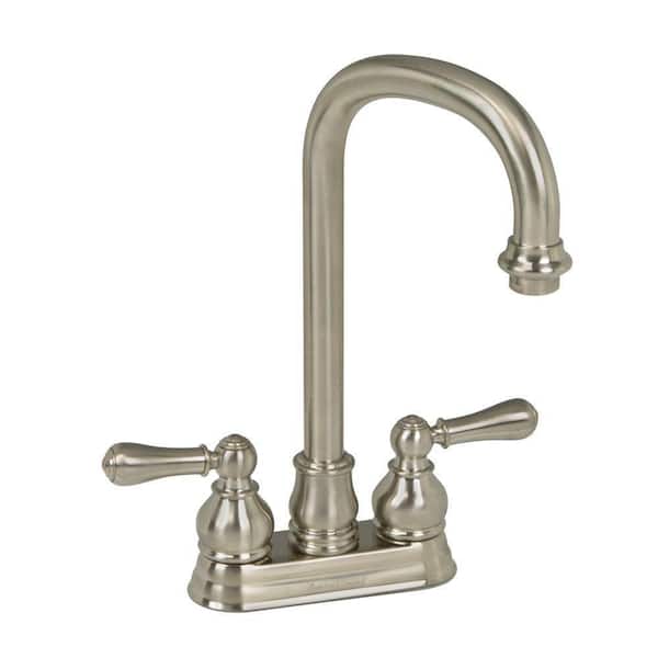 American Standard Hampton 2-Handle Bar Faucet 2.2 gpm in Brushed Nickel