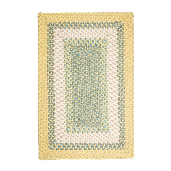 Home Decorators Collection Blithe Yellow 2 ft. x 3 ft. Rectangle Braided Area Rug