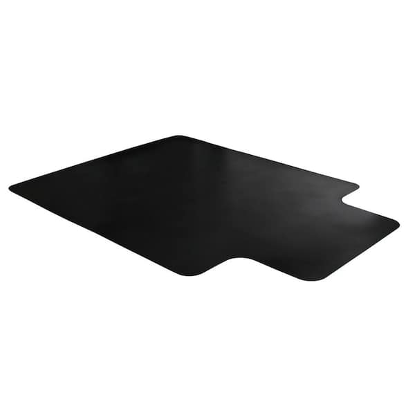Advantagemat Black Vinyl Lipped Gaming Indoor Chair Mat for Hard Floor - 45 in. x 53 in.