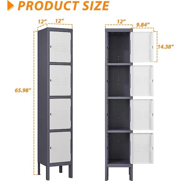 MacGill  Four Tier Cabinet with Lock - Medication Cabinets & Storage Units  - Furniture & Office Equipment - Shop