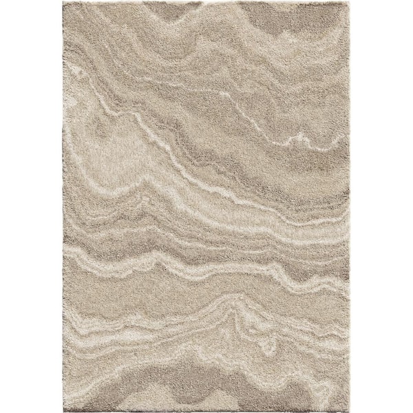 Orian Rugs Cascade Ivory 5 ft. 3 in. x 7 ft. 6 in. Area Rug