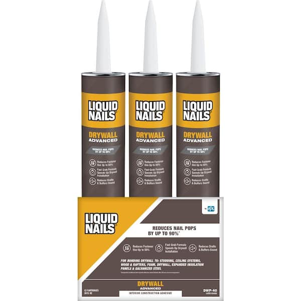 LIQUID NAILS Off-white Solvent Interior/Exterior Construction Adhesive  (28-fl oz) in the Construction Adhesive department at