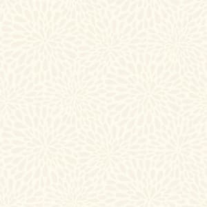 Calendula Beige Modern Floral Beige Wallpaper Sample