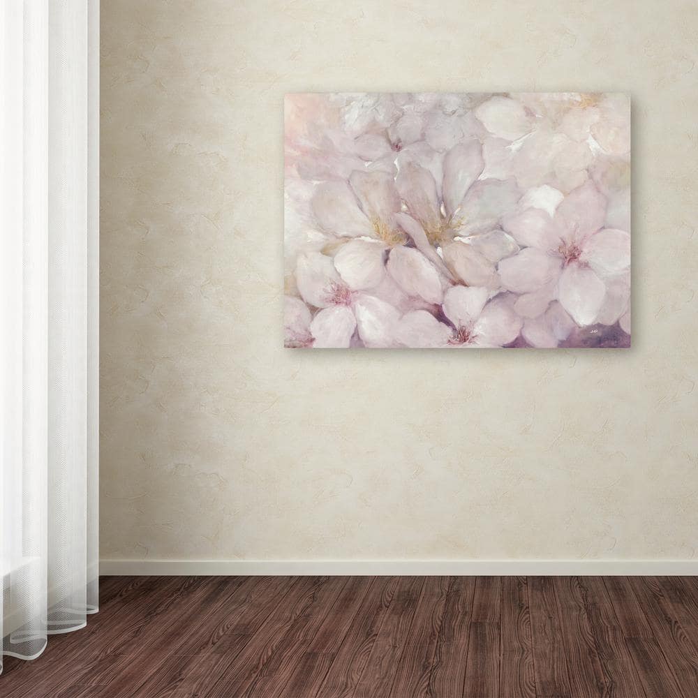 Julia Purinton Apple Blossoms 32" Pink Floral Canvas Painting