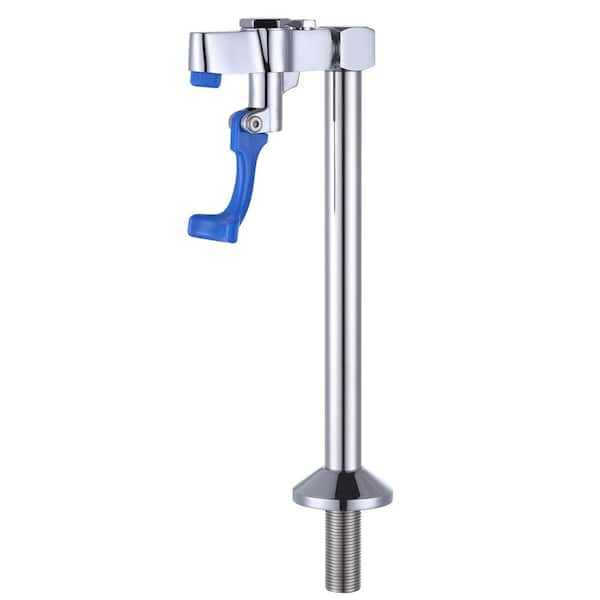 IVIGA 9.2 in. Commercial Deck Mount Pot Filler Faucet, Glass Filler Faucet w/ G1/2in. Male Shank w/ Adapter in Polished Chrome