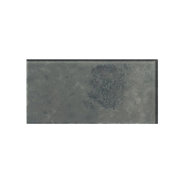 Forever Dark Gray 3 in. x 6 in. Glass Subway Backsplash Wall Tile (14 sq. ft./Case)