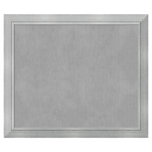 Romano Silver 55 in. x 47 in Framed Magnetic Board