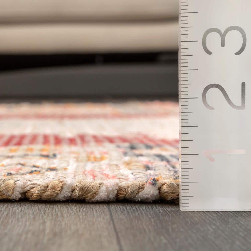 Multicolor Southwestern Flat Woven Rectangular Area Rug
