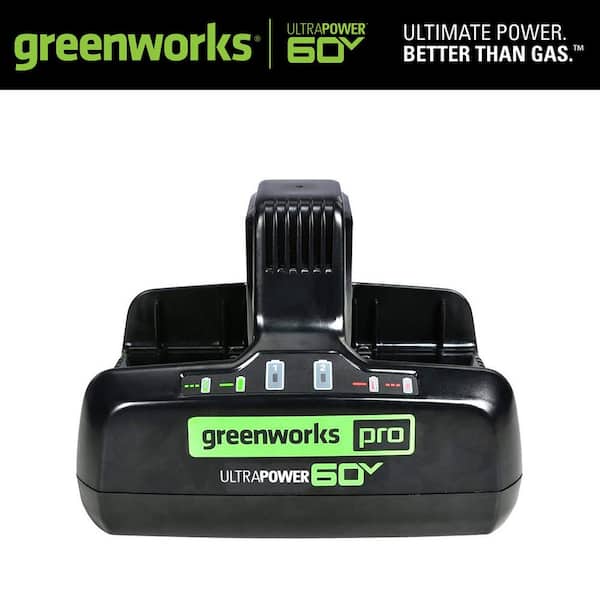 Greenworks 60V 10 Amp UltraPower Dual-Port Battery Charger