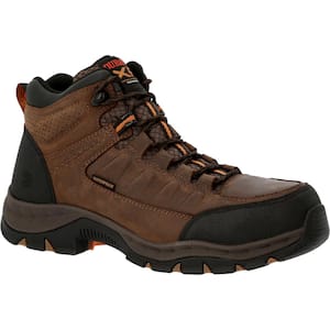 Men's Renegade XP Waterproof 5 in. Lace Up Work Boots - Alloy Toe - Timber Brown Size 12(M)