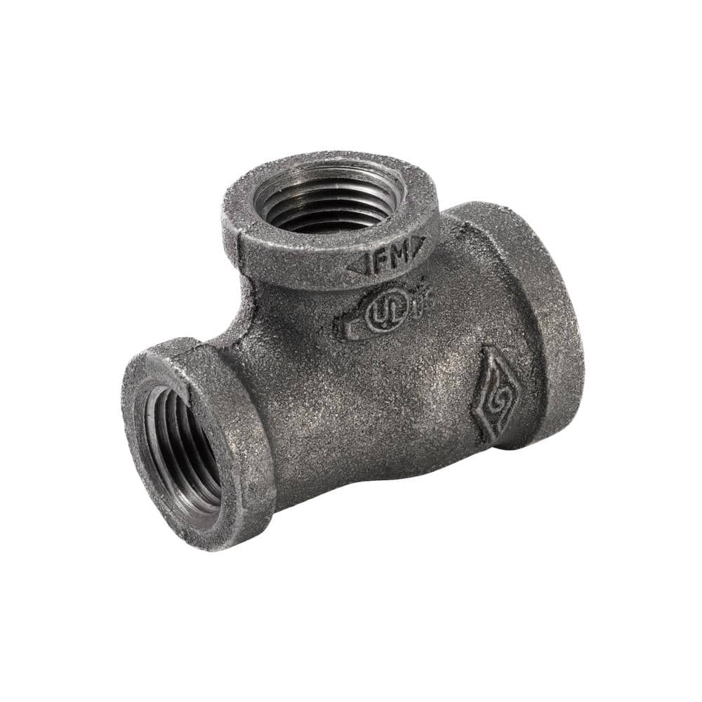 3/4 in. x 1/2 in. x 1/2 in. Black Malleable Iron FIP x FIP x FIB Reducing Tee Fitting price history on PriceWatchPro