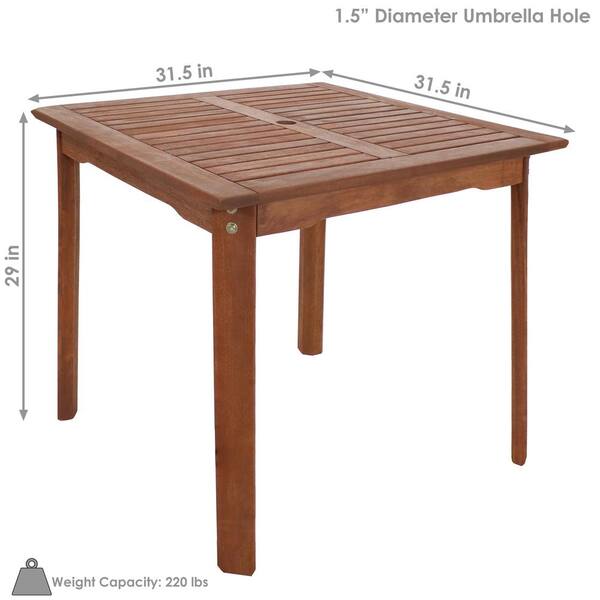 home depot square table