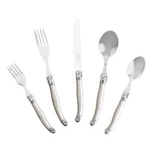 French Home 20-Piece Laguiole Flatware Set, Service for 4 in Pewter