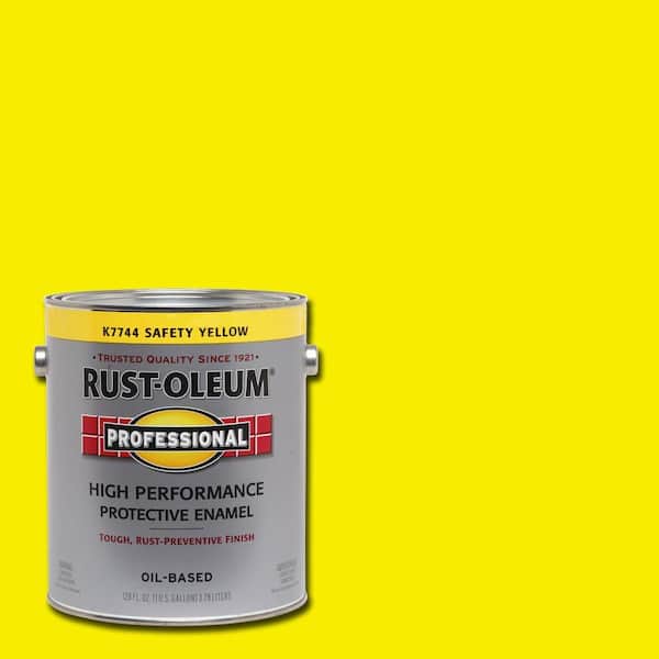 Rust-Oleum Professional 1 gal. High Performance Protective Enamel Gloss Safety Yellow Oil-Based Interior/Exterior Paint (2-Pack)