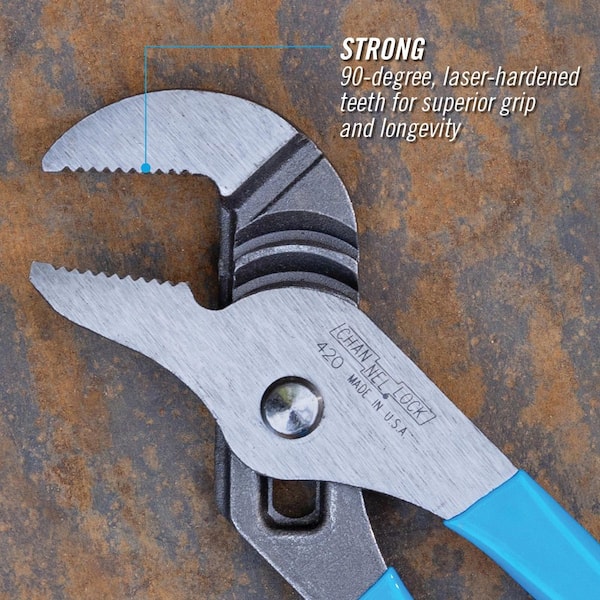 Channellock 9-1/2 in. Tongue and Groove Slip Joint Plier 420 - The