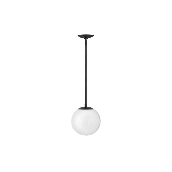 HINKLEY Warby 1-Light Black Globe Pendant Light