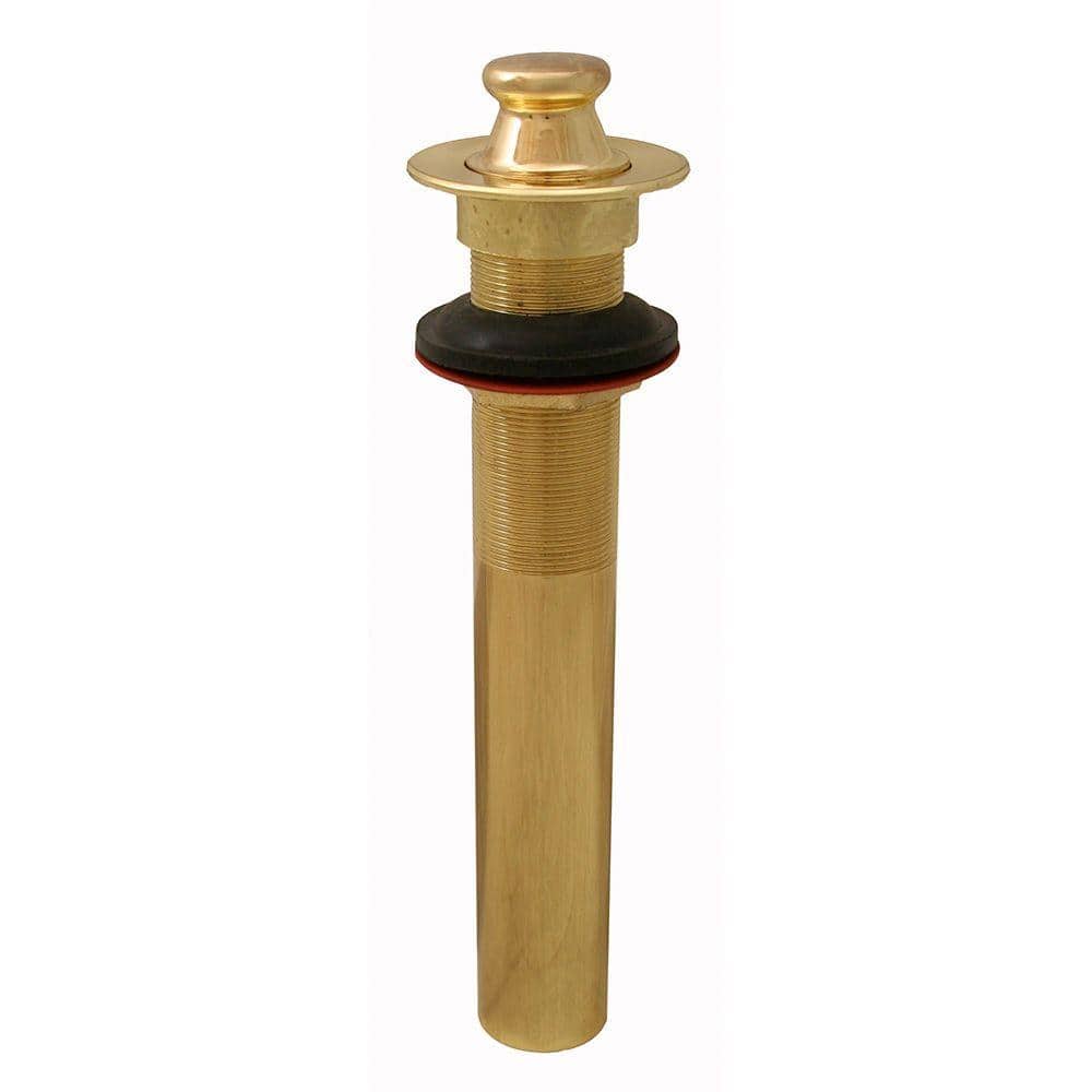 Polished Brass Round Bathroom Sink Drain Assembly