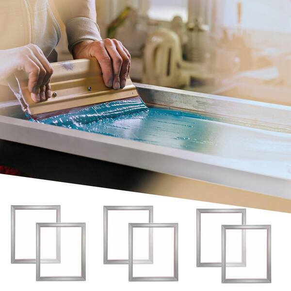 VEVOR Screen Printing Kit 6 Pieces Aluminum Silk Stencil Printing