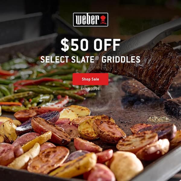 Slate Rust-Resistant Griddle 4-Burner Propane Gas 36 in. Flat Top Grill in Black with Open Cart and Grill Cover
