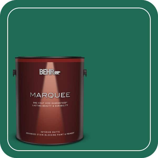 BEHR MARQUEE 1 gal. #P430-7 Sparkling Emerald Matte Interior Paint & Primer