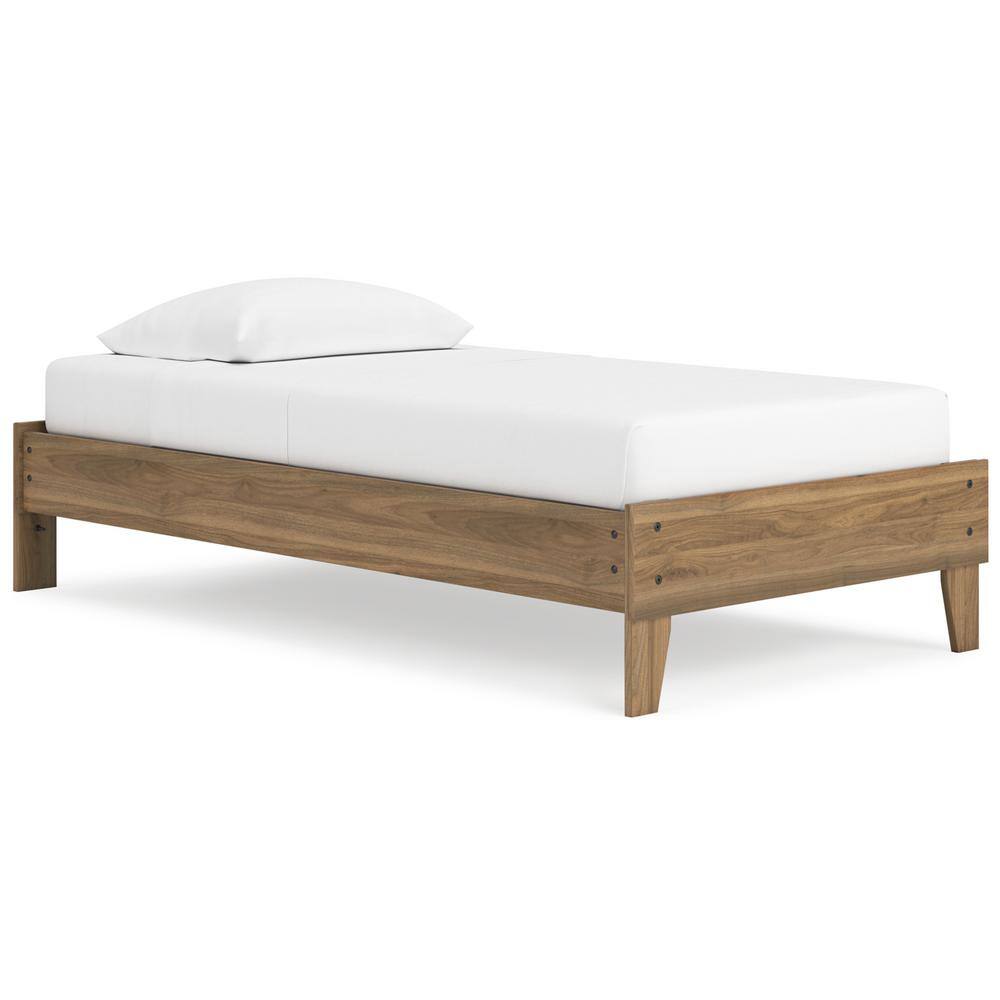 Deanlow Twin Wood Platform Bed with Storage Drawer