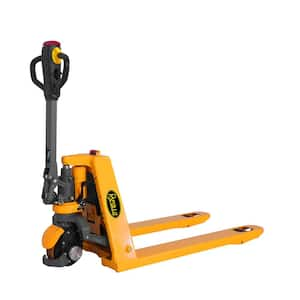 3300 lbs. 24V/20AH Lithium Battery Electric Pallet Jack Walkie Truck w/48 in. x 27 in. Fork Size 3.1 in. Fork Lowered