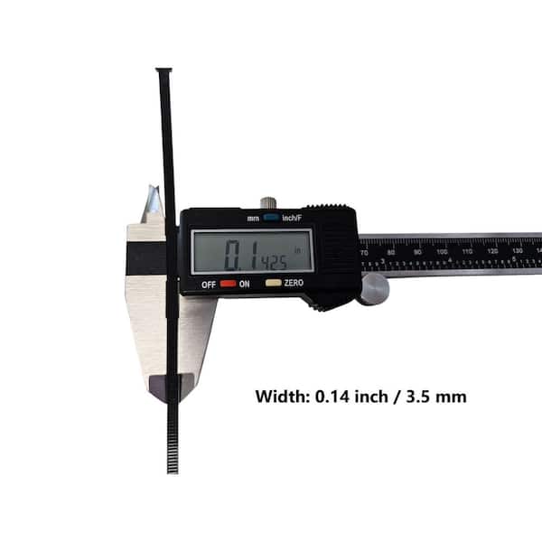 Micro Connectors, Inc 8 in. Cable Zip Tie 40 lbs. Multi-Purpose