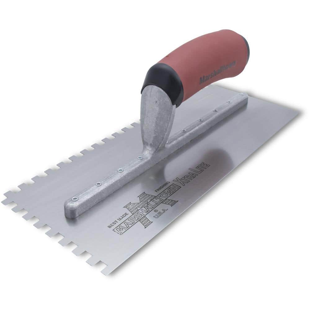 UPC 035965057257 product image for 11 in. x 3/32 in. Square Notched Flooring Trowel with Durasoft Handle | upcitemdb.com