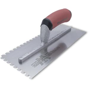 11 in. x 3/32 in. Square Notched Flooring Trowel with Durasoft Handle