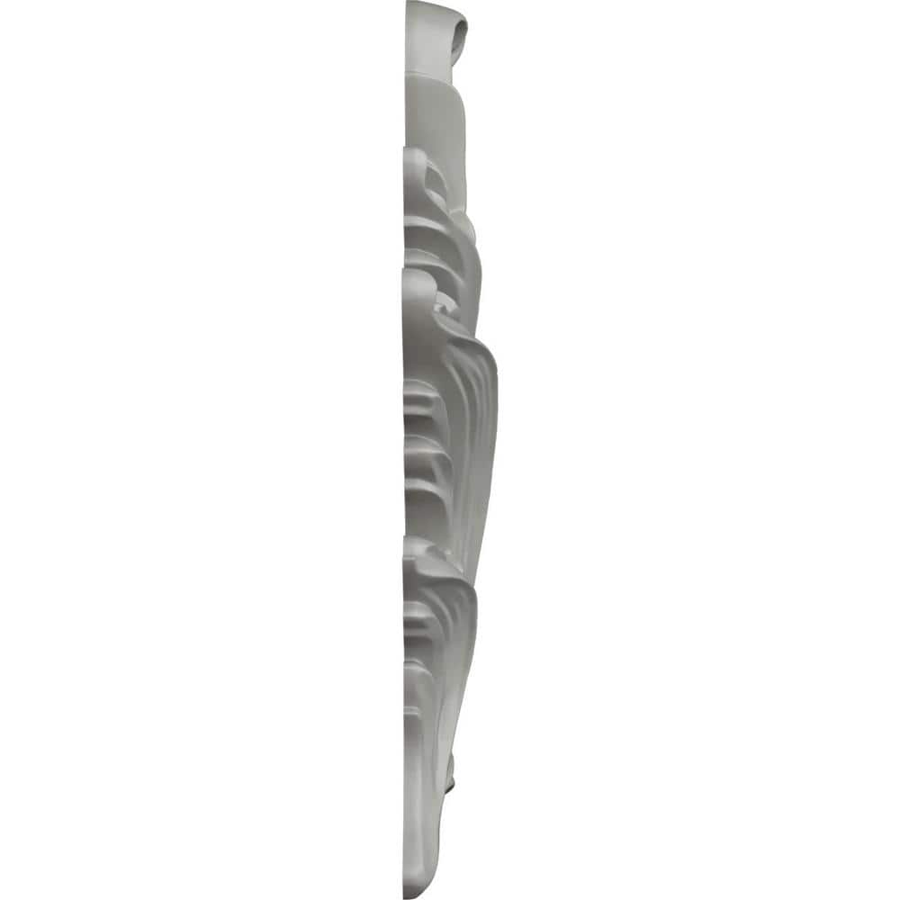 White Primed Urethane Applique Scroll Onlay