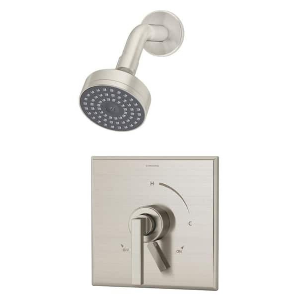 Symmons Duro 1-Handle Wall-Mounted Shower Trim Kit in Satin Nickel (Valve not Included)